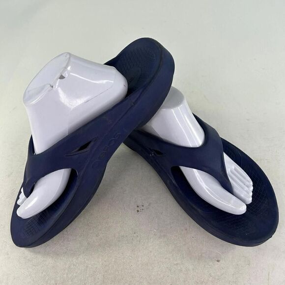 OOFOS OOriginal Men\'s Recovery Sport Shoes US 12 Blue Flip Flop Thong Sandals main image 6